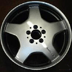 Mercedes CL55 wheel ALY65206 front silver full face
